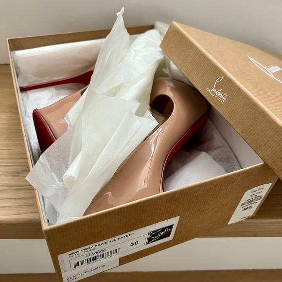 Authentic Louis Vuitton stiletto heels  - New Very Prive style - 120 patent - Picture 12 of 13